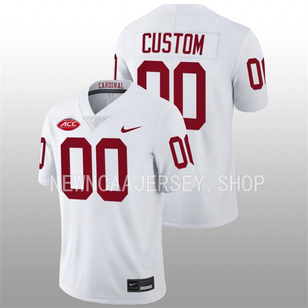 Stanford Cardinals Custom 2025 ACC ACC White Football Game Jersey