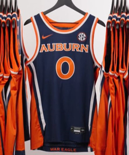 Auburn Tigers #0 Tahaad Pettiford 2025 Newest Style Navy Basketball Game Jersey