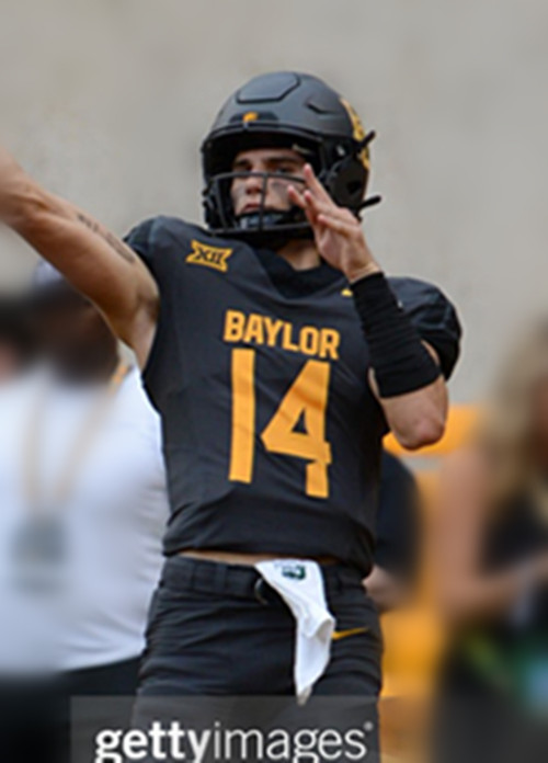 Baylor Bears #12 Nate Bennett 2026 Anthracite College Football Jersey