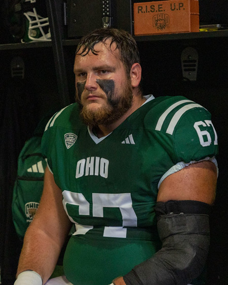 Ohio Bobcats Custom Adidas 2025 Green College Football Game Jersey