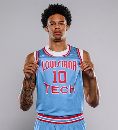 Louisiana Tech Bulldogs Custom Adidas 2025-26 Light Blue College Basketball Game Jersey