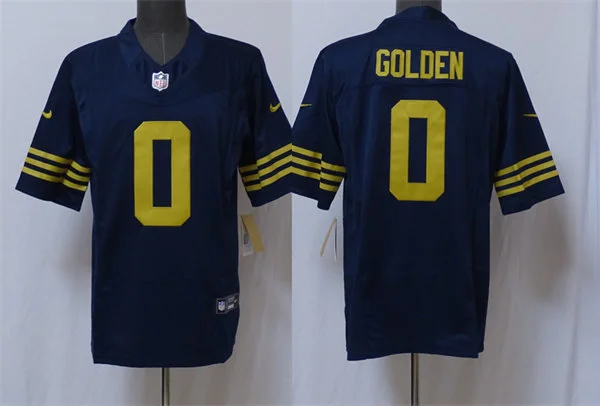 Youth Green Bay Packers #0 Matthew Golden Nike Navy The 1923 Classic Game Jersey
