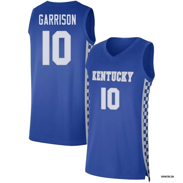 Kentucky Wildcats #10 Brandon Garrison Royal with pattern Basketball Limited Jersey