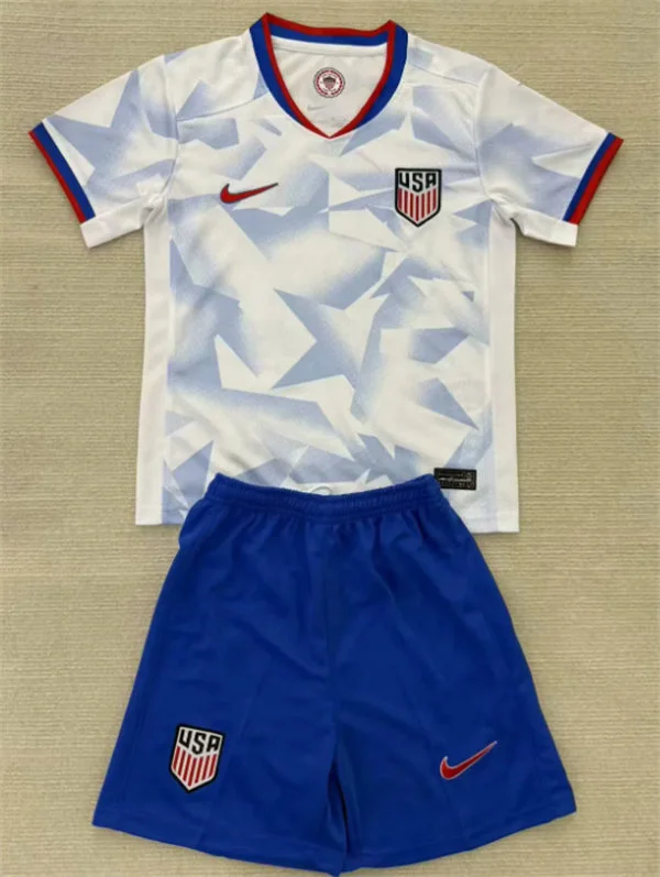Mens USA National Team Blank White Home 2025 Soccer Team Jersey Kit.