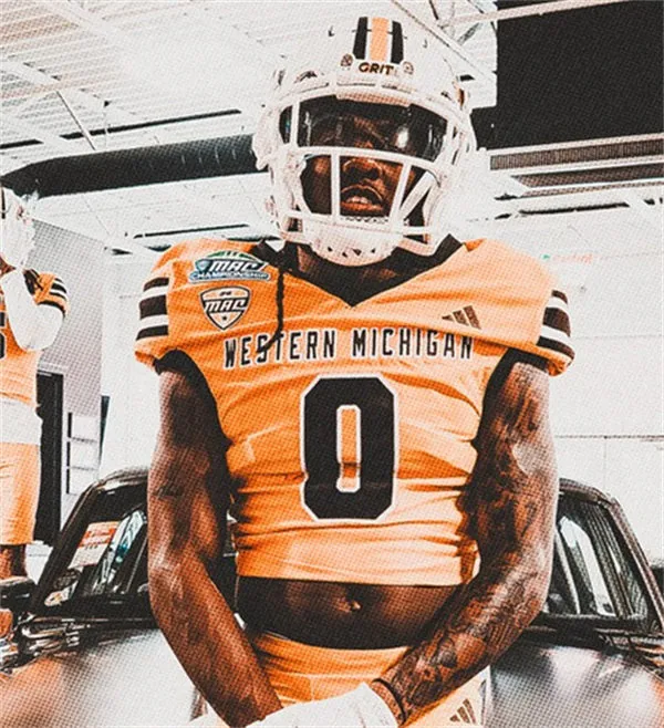 Western Michigan Broncos #0 Talique Williams 2025 Gold Football Game Jersey
