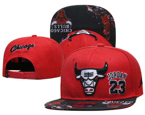 Embroidered Air Jordan Red #23 Snapback Hat YD427122