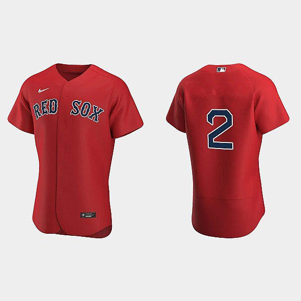 Mens Boston Red Sox #2 Alex Bregman Nike Red Alternate Elite Player Jersey