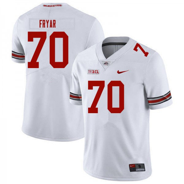 Mens Ohio State Buckeyes #70 Josh Fryar White F.U.S.E. Limited College Football Game Jersey(2)