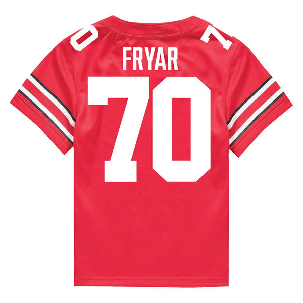 Mens Ohio State Buckeyes #70 Josh Fryar F.U.S.E. Limited Scarlet College Football Game Jersey)