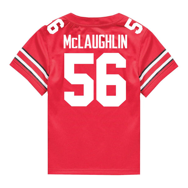 Mens Ohio State Buckeyes #56 Seth McLaughlin F.U.S.E. Limited Scarlet College Football Game Jersey)