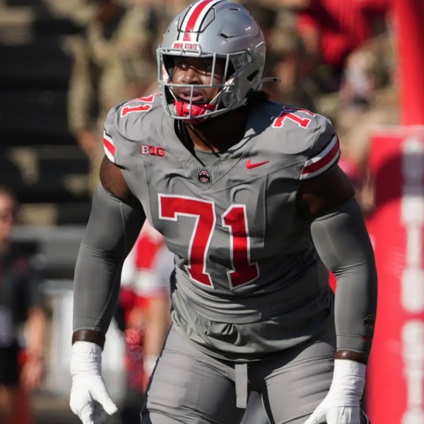 Mens Ohio State Buckeyes #71 Josh Simmons Alternate Gary Limited Football Jersey