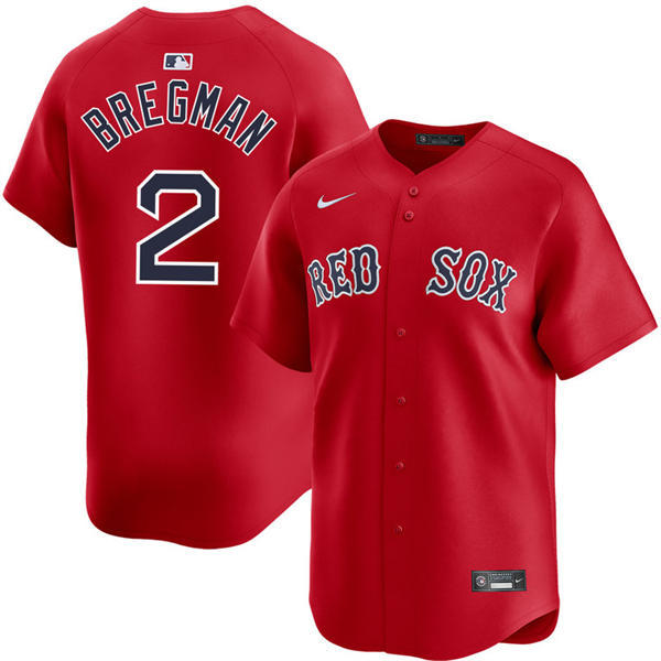 Youth Boston Red Sox #2 Alex Bregman Red Alternate with Name Limted Jersey