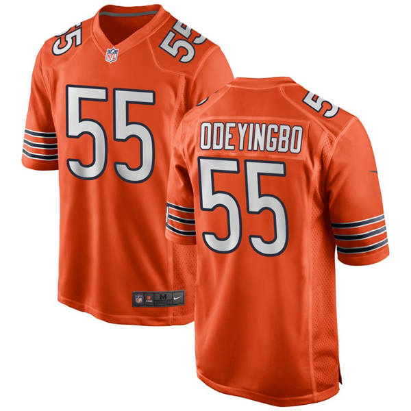 Youth Chicago Bears #55 Dayo Odeyingbo Nike Orange AlternateLimited Jersey