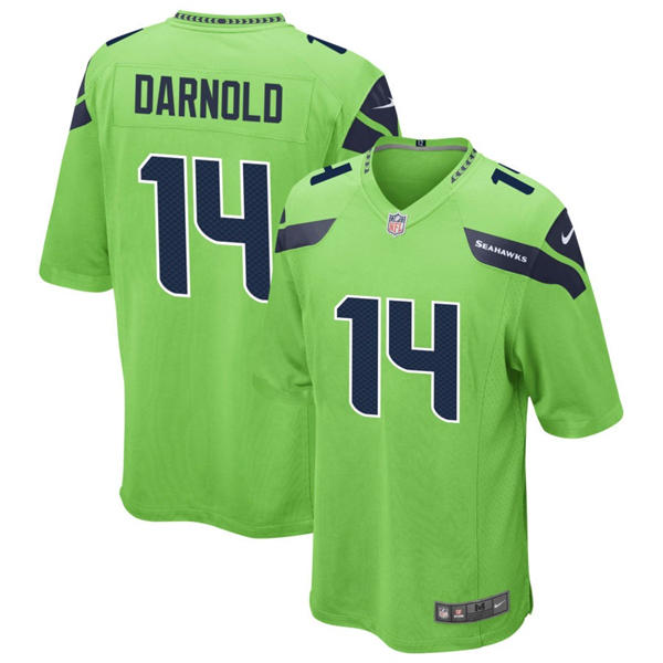 Youth Seattle Seahawks #14 Sam Darnold Nike Neon Green Limited Jersey