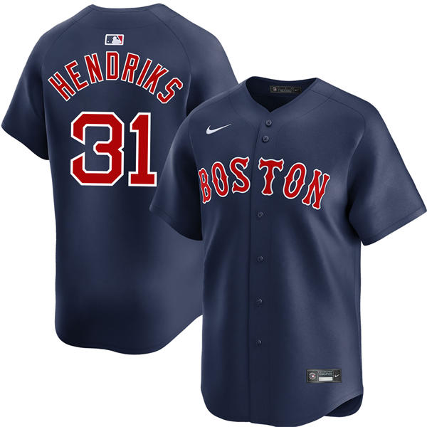 Mens Boston Red Sox #31 Liam Hendriks Nike Navy Alternate Limted Player Jersey