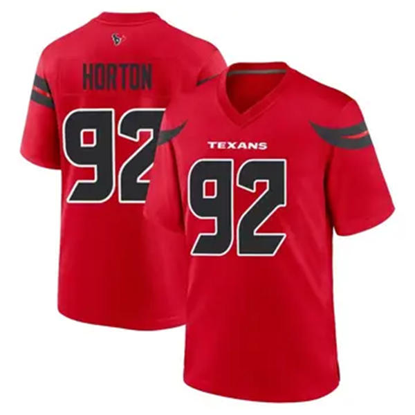 Men's Houston Texans #92 Dylan Horton Nike Red Alternate F.U.S.E. Limited Player Jersey