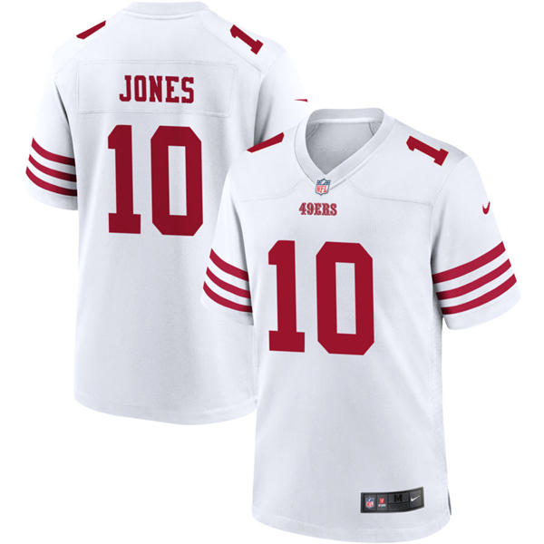 Youth San Francisco 49ers #10 Mac Jones Nike Home White Limited Jersey