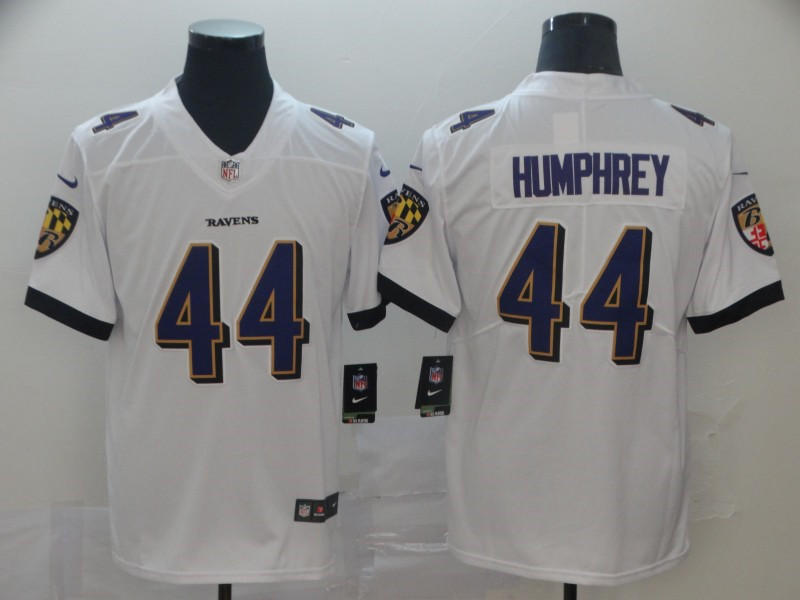 Youth Baltimore Ravens #44 Marlon Humphrey Nike White Vapor Limited Jersey
