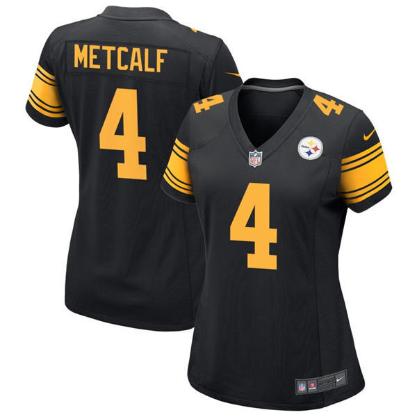 Youth Pittsburgh Steelers #4 DK Metcalf Nike Black Alternate 2 Limited Jersey 