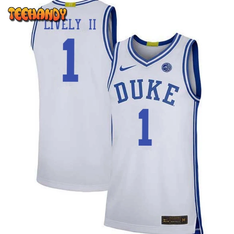 Duke Blue Devils #1 Dereck Lively II White College Basketball Game Jersey