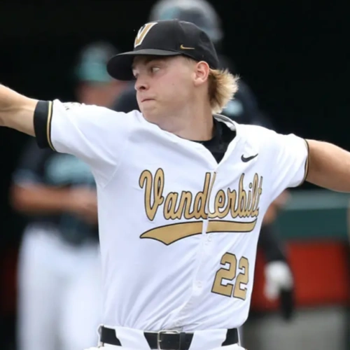 Vanderbilt Commodores #22 J.D.Thompson Nike 2025 White Gold College Game Baseball Jersey