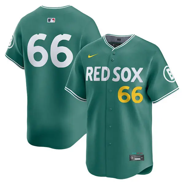 Womens Boston Red Sox #66 Brayan Bello Green 2025 City Connect 2.0 Limited Jersey 