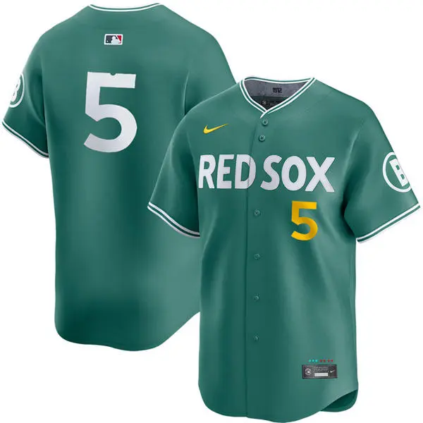Womens Boston Red Sox #5 Vaughn Grissom Green 2025 City Connect 2.0 Limited Jersey 