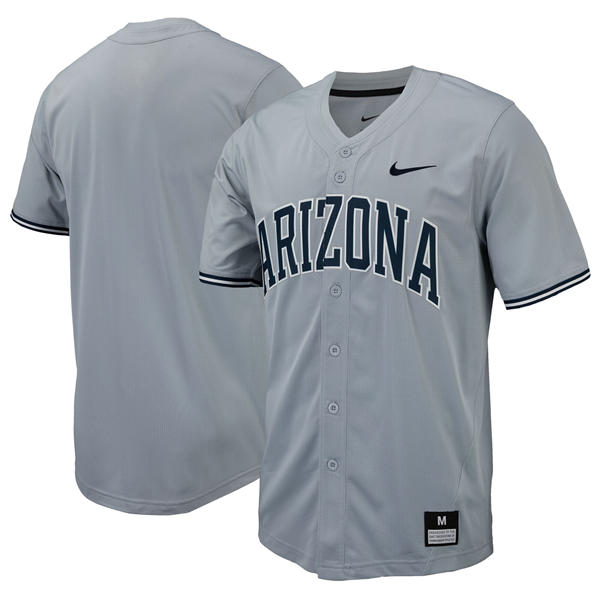 Mens Youth Womens Arizona Wildcats Blank 2025 XII Gray Baseball Team Jersey