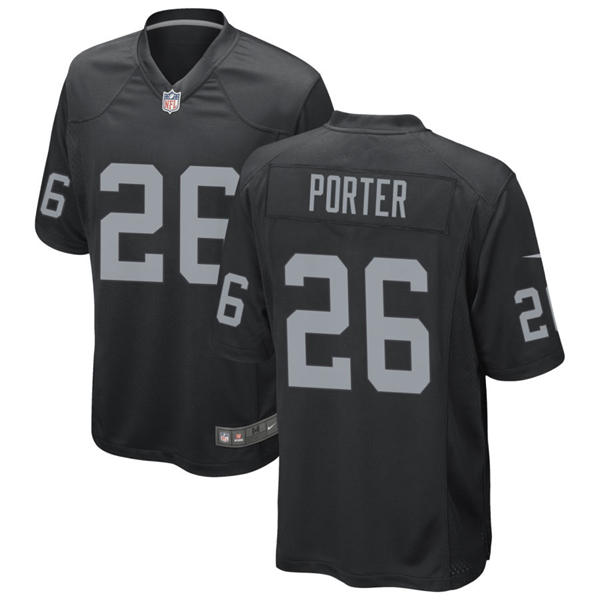 Youth Las Vegas Raiders #26 Darien Porter Nike Black Limited Player Jersey