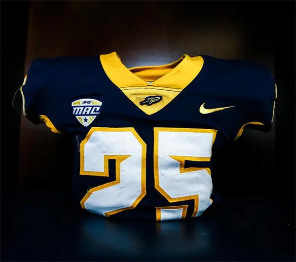 Toledo Rockets Custom 2025 Navy Football Game Jersey