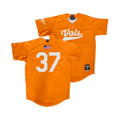 Tennessee Volunteers #37 Dylan Loy Nike Orange Vols College Baseball Game Jersey