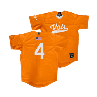 Tennessee Volunteers #4 Manny Marin Nike Orange Vols College Baseball Game Jersey