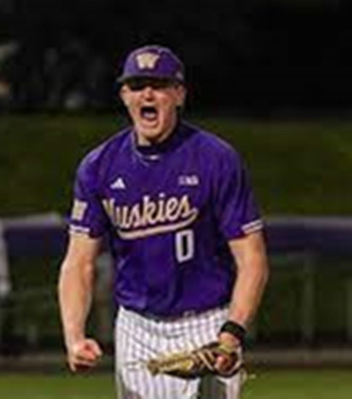 Washington Huskies #0 Isaac Yeager 2025 Purple College Baseball Game Jersey