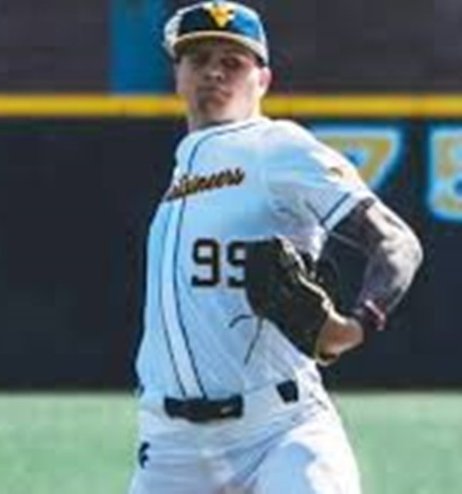 West Virginia Mountaineers #99 Chase Meyer White College Baseball Game Jersey
