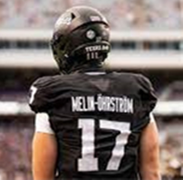Texas A&M Aggies #17 Theo Melin Ohrstrom Black College Football Game Jersey