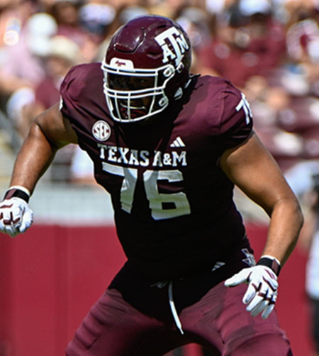 Texas A&M Aggies #76 Reuben Fatheree II Maroon College Football Game Jersey