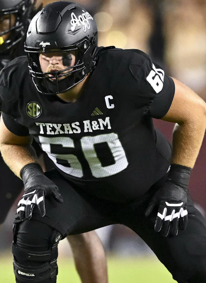 Texas A&M Aggies #60 Trey Zuhn III 2025 Black College Football Game Jersey