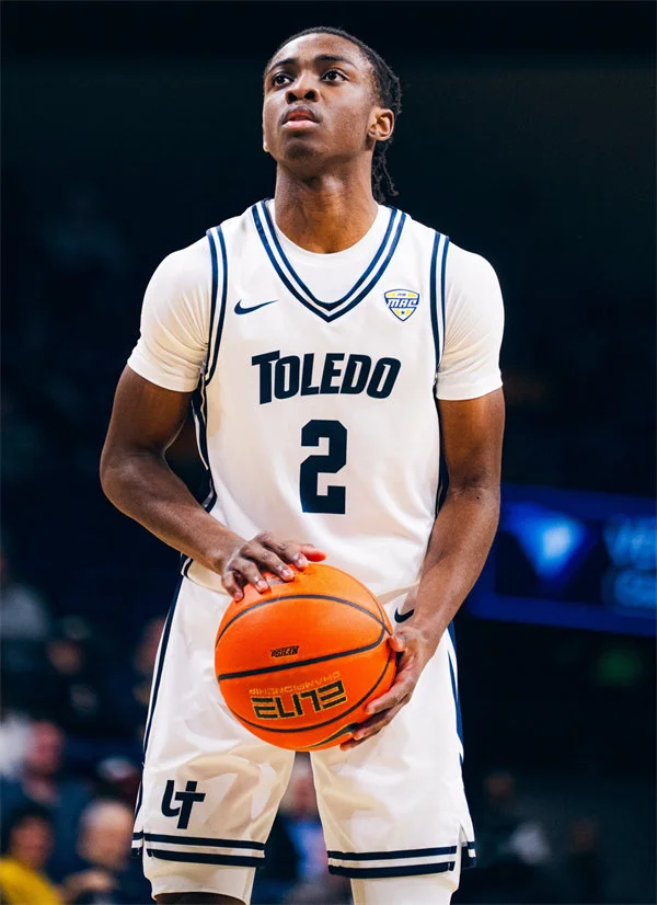 Toledo Rockets Custom 2026 White Basketball Game Jersey