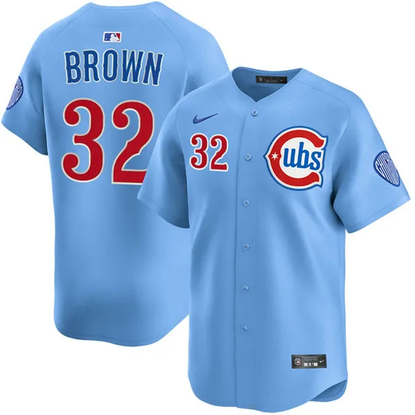 Mens Chicago Cubs #32 Ben Brown Nike Blue Alternate Limited Jersey