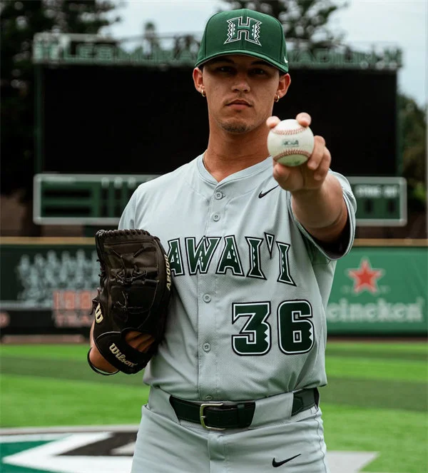 Hawaii Rainbow Warriors Custom 2026 Gray Baseball Game Jersey