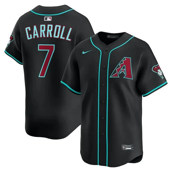 Youth Arizona Diamondbacks #7 Corbin Carroll Nike Black Alternate Limited Jersey