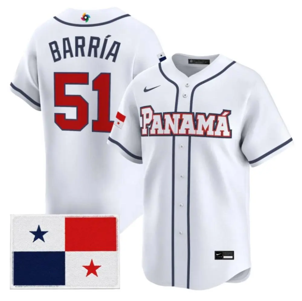 Panama Baseball #51 Jaime Barra 2026 World Baseball White Home Limited Jersey