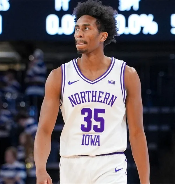 Northern Iowa Panthers Custom 2026 White Northern Iowa Basketball Game Jersey