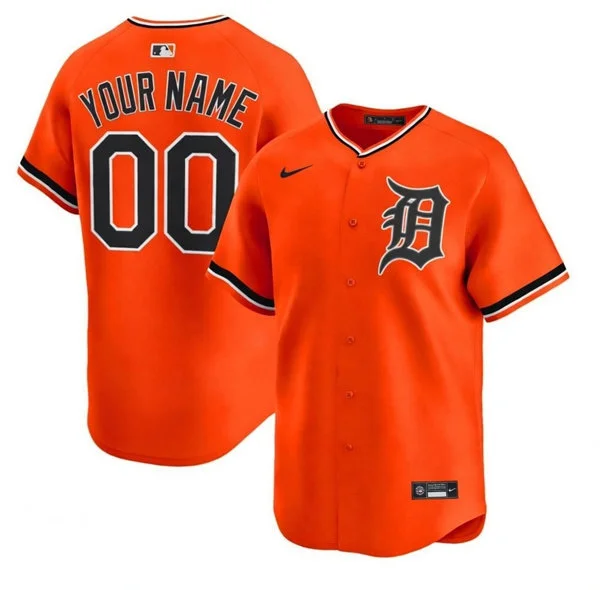 Detroit Tigers Custom Nike 2026 Orange Alternate Limited Jersey