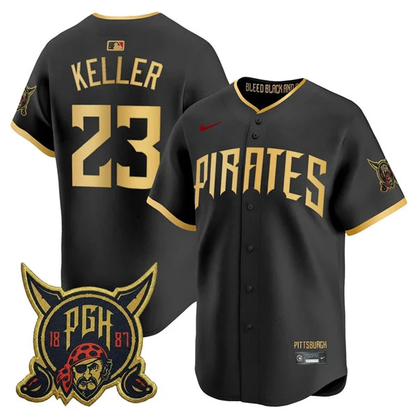 Mens Pittsburgh Pirates #23 Mitch Keller 2026 Black City Connect 2.0 Limited Jersey