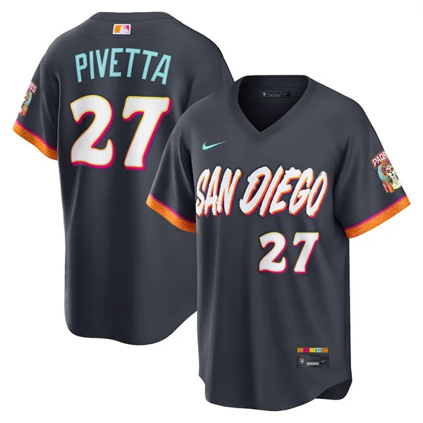 Women's San Diego Padres #27 Nick Pivetta Nike 2026 Obsidian City Connect Limited Jersey