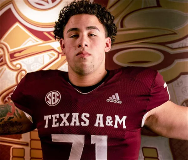 Texas A&M Aggies #71 Chase Bisontis 2025 Maroon College Football Game Jersey