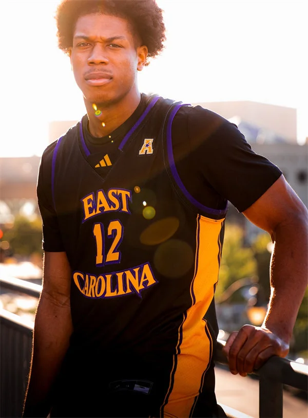 East Carolina Pirates Custom 2026 Black Basketball Game Jersey