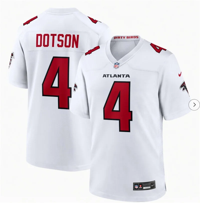 Youth Atlanta Falcons #4 Jahan Dotson Nike 2026 White Limited Jersey
