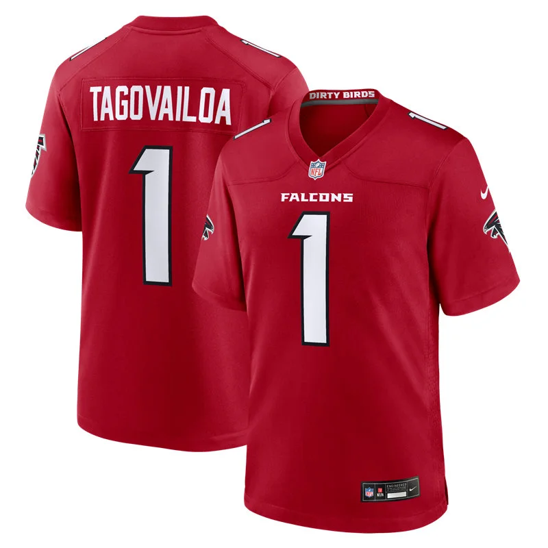 Youth Atlanta Falcons #1 Tua Tagovailoa Nike 2026 Red Alternate Limited Jersey
